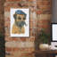 Toile épique Graffiti «Cool Dog For The Boy 1» par Myles Sullivan, art mural 18 po x 26 po-1154675635