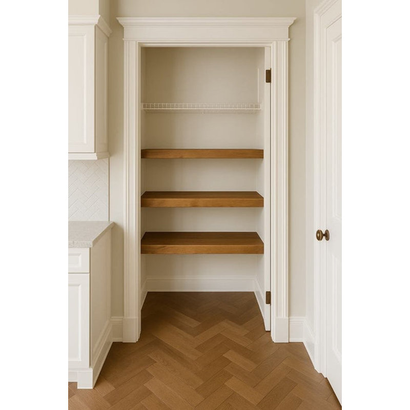Housses | Tablettes flottantes sur mesure 53 ébène, H 53 po x l 12 po x P 2,5 po, Ébène