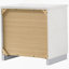 Table de chevet blanche 2 tiroirs ultrabrillante