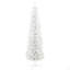 Arbre de Noël artificiel enneigé 6 pi, arbre de Noël mince avec branches réalistes et base en plastique