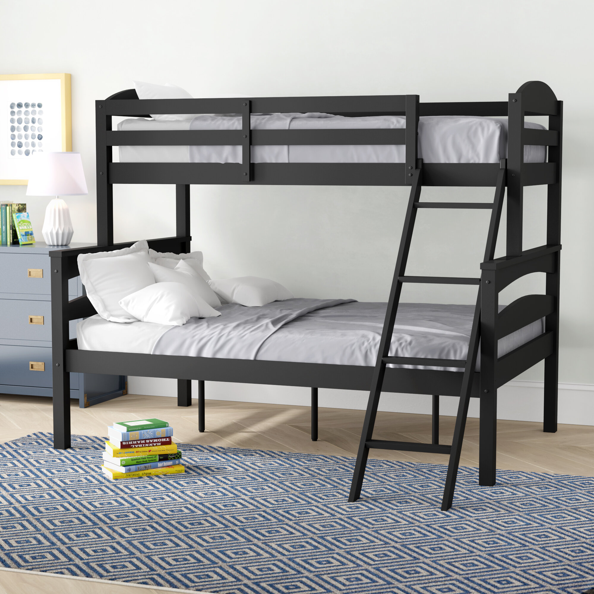 Dark wood on sale bunk bed