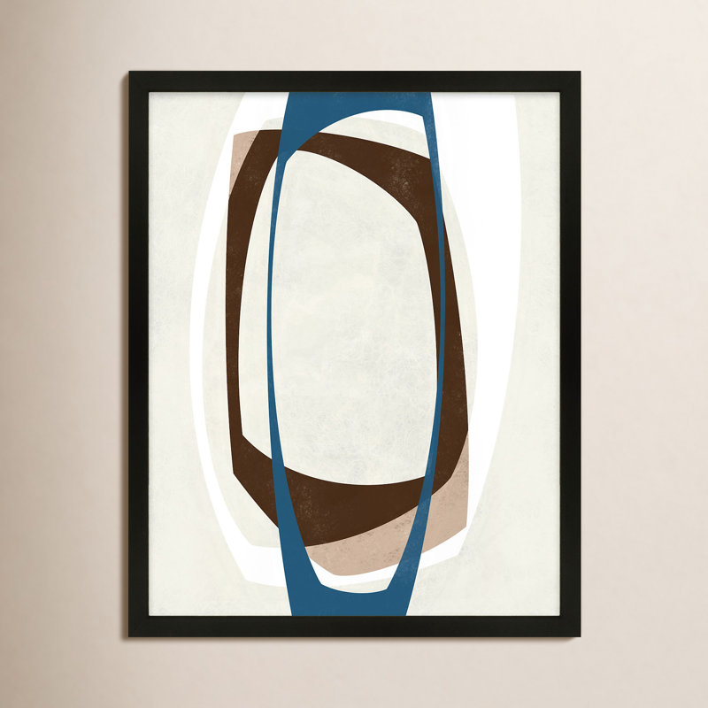 Orbit 1 Painting by Jacques Pilon, 20" H x 16" W, Black Framed