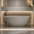 Modern Freestanding Bathtub, Solid Surface, Spacious Soaking Tub