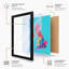 United Kingdom & Ireland Map Geometric - Framed Print-624355260-624355266