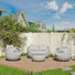 Giany Fully Assembled Altuminum Frame 4 - Person PVC-coated polyester Rope Outdoor Seating Group with Cushions