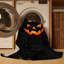 Tapis noir moderne et contemporain lavable à la machine Andrus Halloween - reliure noire-369554105