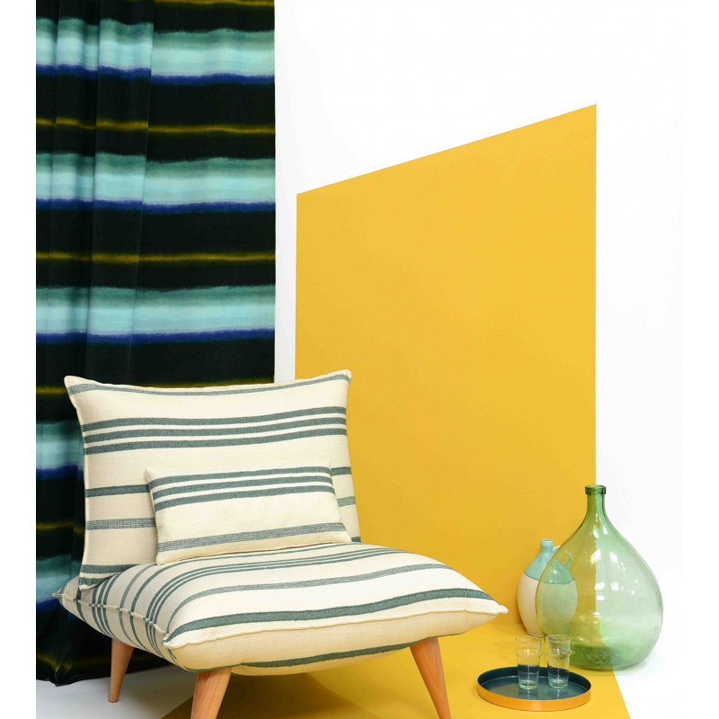 Marina Cotton Blend Fabric, Yellow/White