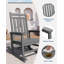 Garden Rocking Chair, Weatherproof Adirondack Rocker for Patio Balcony-1097616836