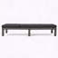Chaise longue en rotin avec coussin gris foncé hydrofuge