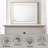 Laveda Pearl White Finish Mirror W/LED