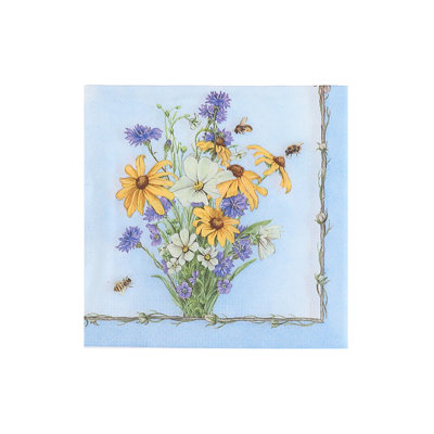 Paper Floral Square Napkin