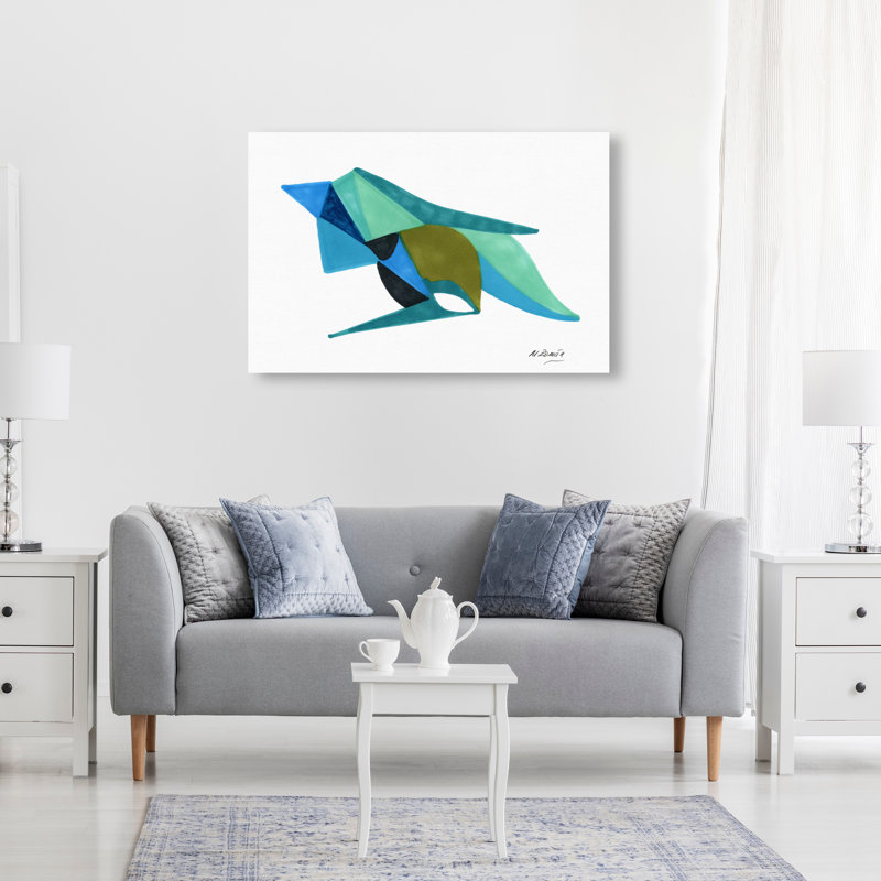Manuel Roman - Azules Y Aquas Print by Oliver Gal, 10"H x 15"W, Gallery Wrapped