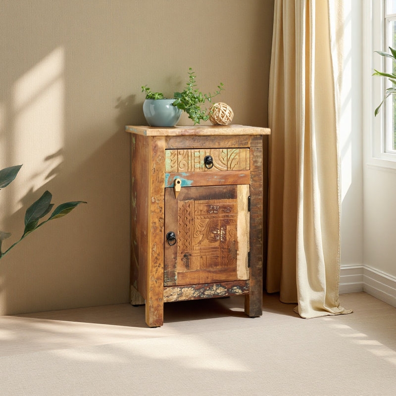 CARVED SIDE TABLE