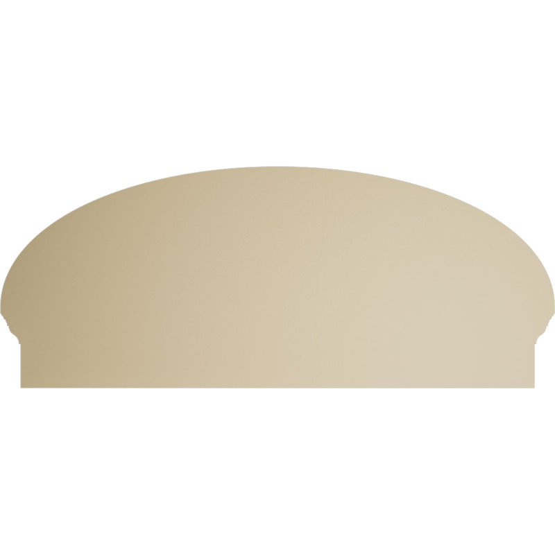 Fronton en uréthane Elliptical Signature, brun clair apprêté, 38 po x 16,375 po x 2,75 po, Combinaison, Rayons de soleil