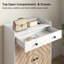 Armoire à chaussures, armoire de rangement à chaussures avec tablettes réglables, blanc