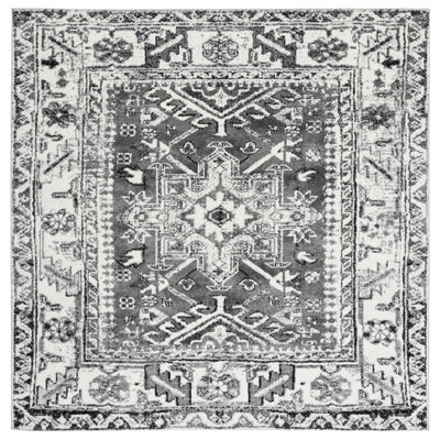 Allanton Oriental Gray/Ivory Area Rug