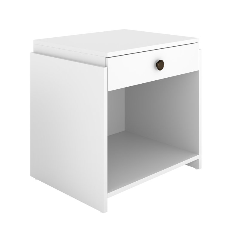 Boyd Sleep Sydney Single Drawer Nightstand, White