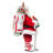  Fabriche Christmas Figurine, Golf Santa, 11in
