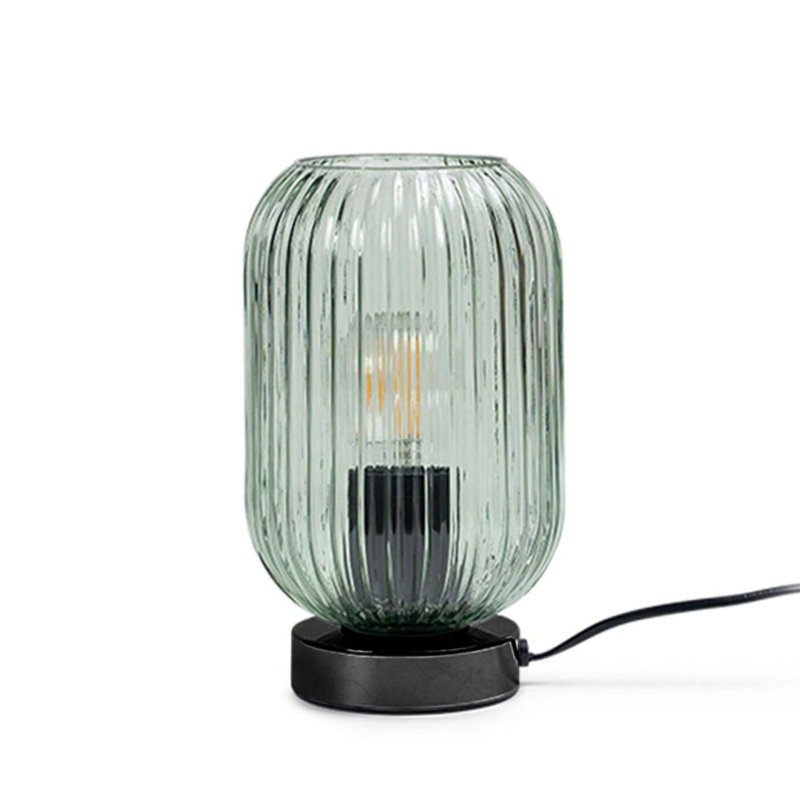 Showstead Table Lamp, Black, Green