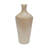 6.5X3x16" Sculptural Aluminum Accent Vase With Textured Champagne Gold Finish-333673049