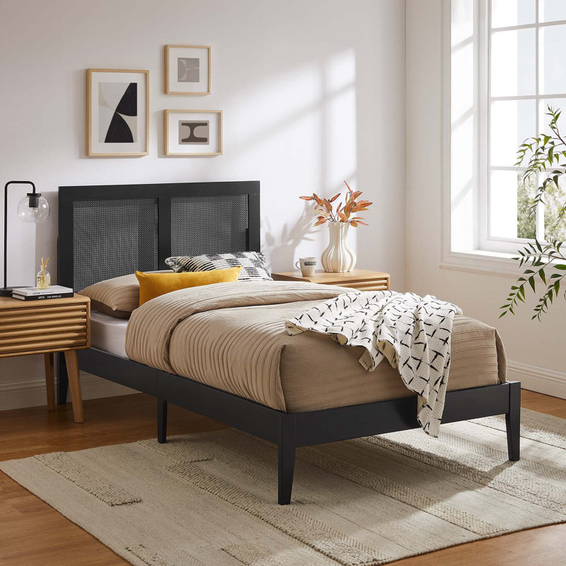 Modway Sirocco Bed, Twin, Black