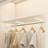 120" × 39“ Closet System With Door And Wooden Drawers(Adjustable Width)-2061721200