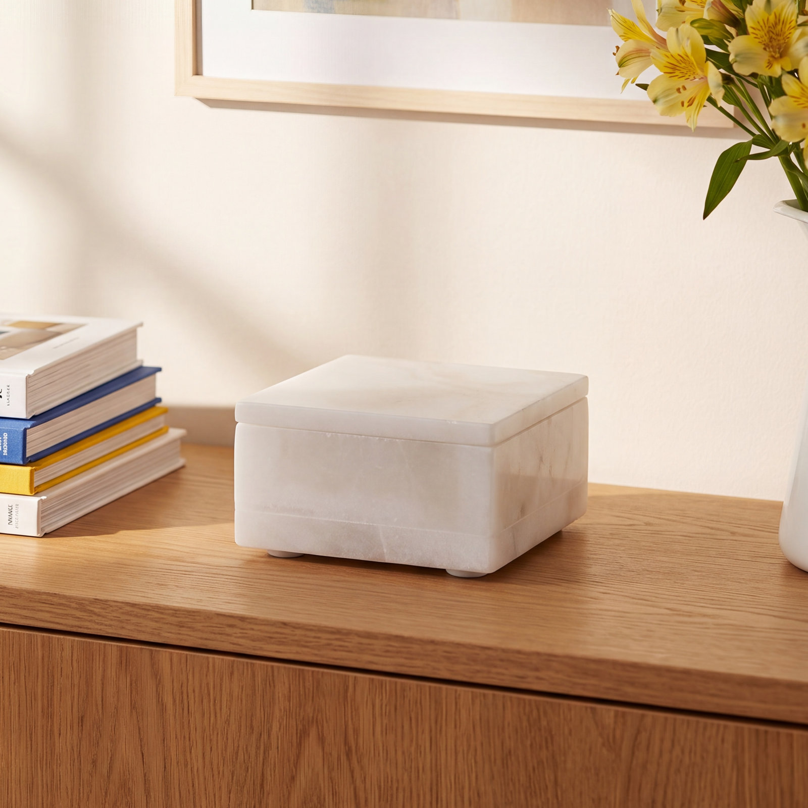 Claudine Alabaster Decorative Box