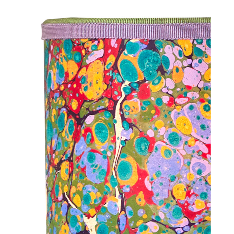 Marble Multi-Color Paper Drum Chandelier Shade