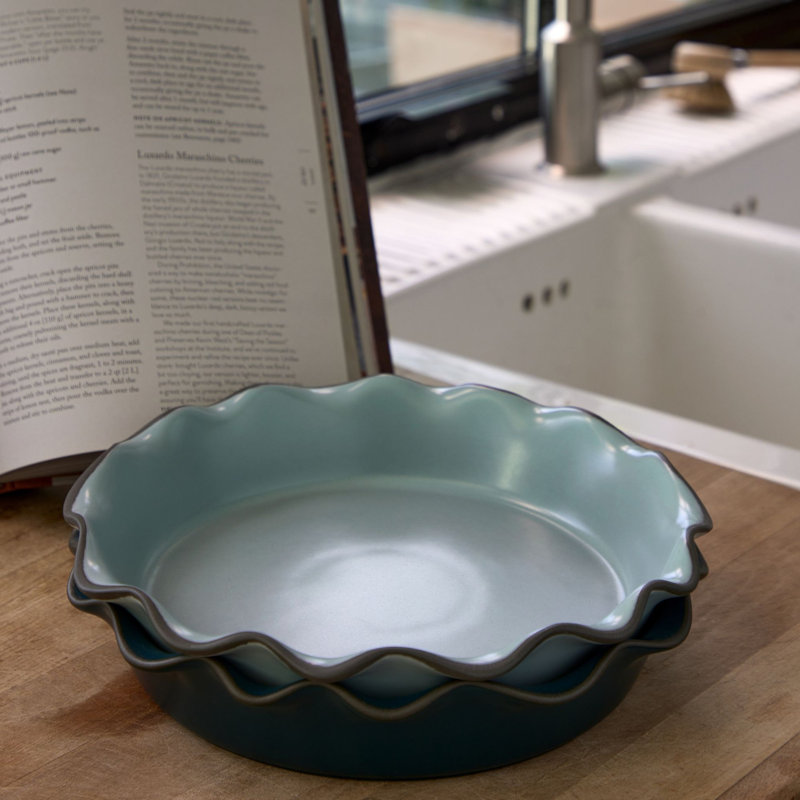 Costa Nova Stoneware Pie Pan, Sky