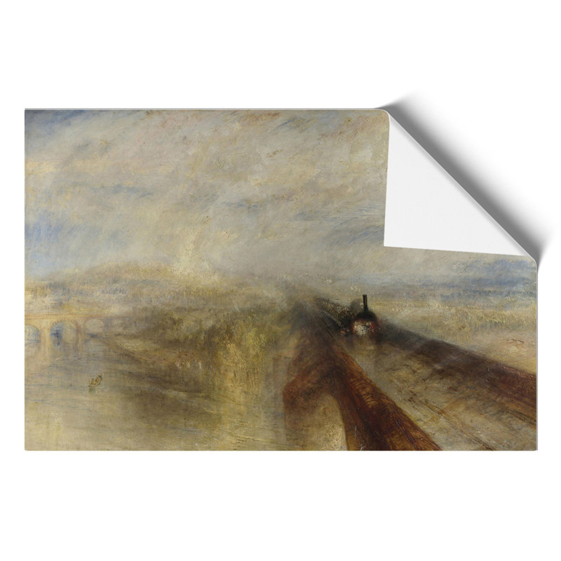 Rain Steam And Speed by Joseph Mallord William Turner - No Frame Painting, 30cm H x 42cm W x 0.1cm D