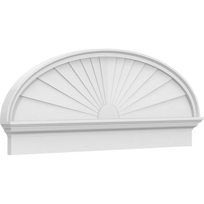 Fronton elliptique en PVC de qualité architecturale Sunburst
