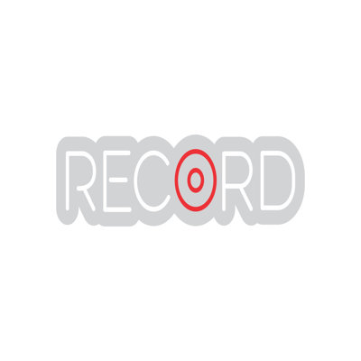  | Disque néon record | Fabriqué avec un tube néon incassable durable pour un éclairage lumineux et uniforme et une performance durable sur 50 000 heures | 6 x 24 pouces | Blanc et rouge