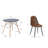 Elum 4 - Person Four Leg Dining Set-1951021384