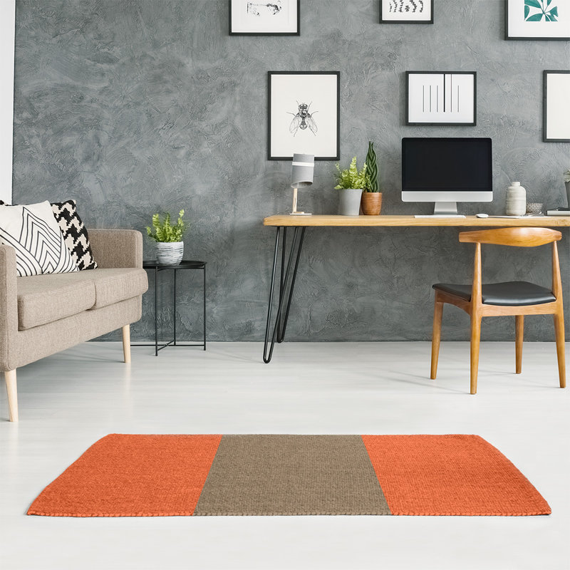 Chenille Striped Indoor Rug, Rectangle 8' x 10'