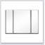 Armoire à pharmacie en aluminium 36 po x 26 po avec tablettes réglables en verre imperméables et résistantes à la rouille