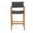 GENESEE WICKER & WOOD BAR STOOL