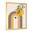 Abstrait soleil jaune avec arc-en-ciel rétro - impression sur toile-59709650-59709643