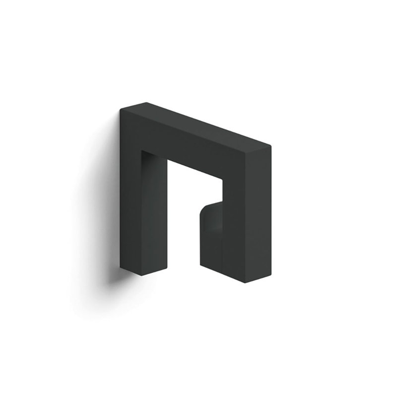Gerla Single Robe Hook, Matte Black