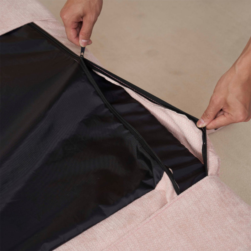 Canapé-lit convertible double escamotable, Rose
