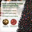 6.89' H Lighted Artificial Christmas Tree-615763158-615761407-615755837