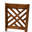 Haisten 6-Pc Dining Set in Grey Fabric and Walnut Finished Wood, 37.4'' H X 17.7'' W X 20.5'' D-869544299