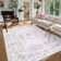 Kaldi Floral Bow Washable Area Rug, Ultra-Thin Non-Slip Soft Boho Carpet for Living Room, Bedroom & Nursery