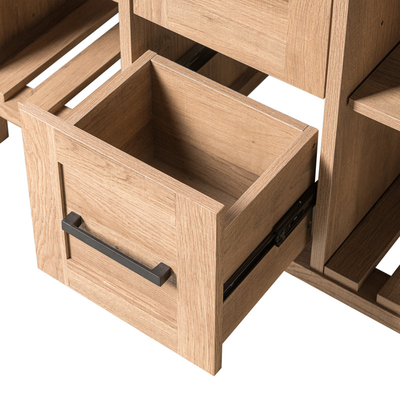 Meubles de rangement en bois rustiques de 91 cm (36 po), 36