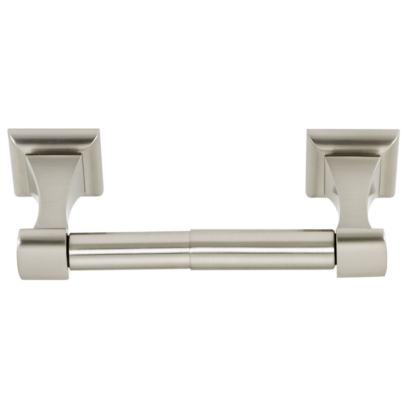 Manhattan Wall Mount Toilet Paper Holder, Satin Nickel