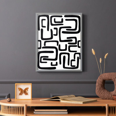 Shuffle II, reproduction encadrée - bois massif