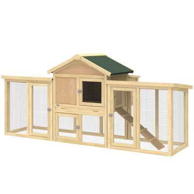 Poulailler, L 80,3 po x l 33,5 po x H 36,6 po, bois de sapin / grillage, paquet de 1
