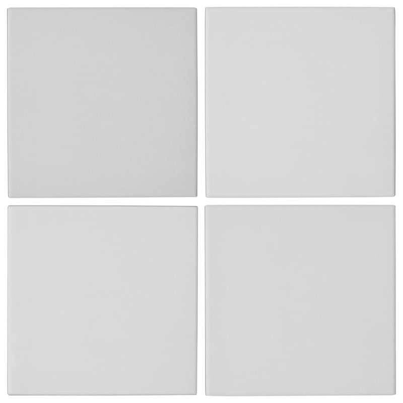 Born 5X5 Matte Porcelain Tile, White
