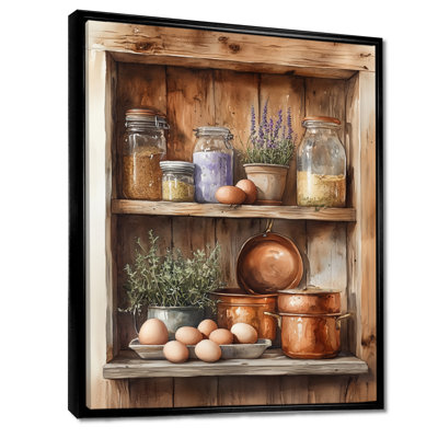 Vintage Kitchen Wall Art, Rustic Farmhouse Canvas, Cenephat
