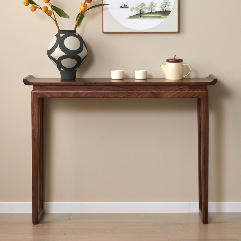 Console simple de style chinois, 36.2" H x 54.3" W x 12.6" D