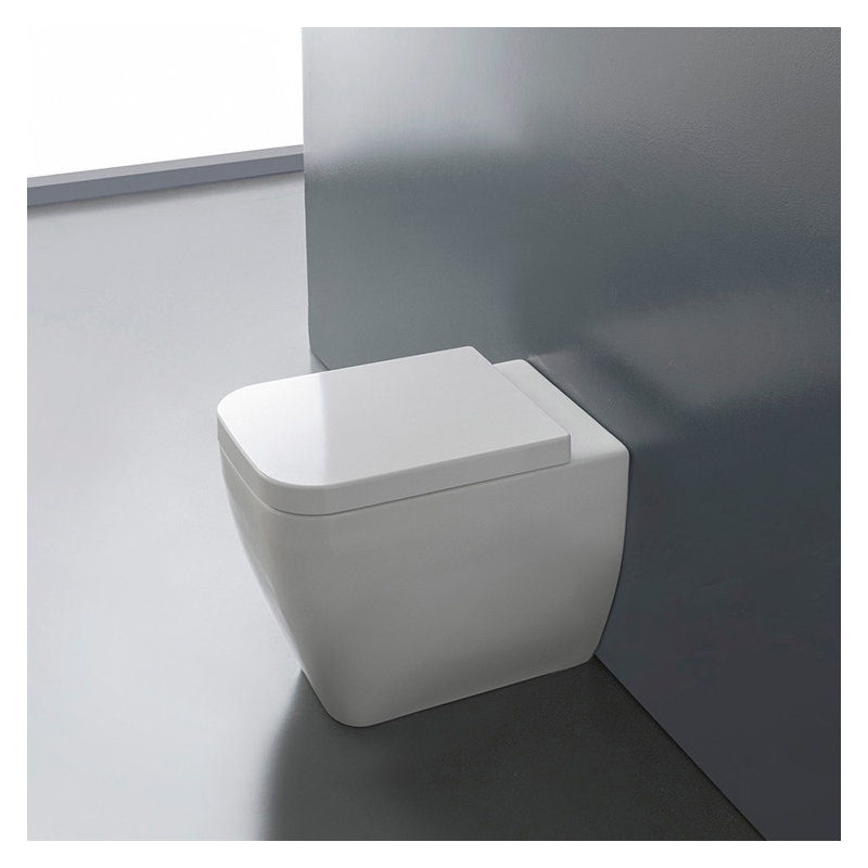 Scarabeo By Nameeks Next 1.2 Gallons GPF Elongated Wall Mounted Kit (Seat Included)